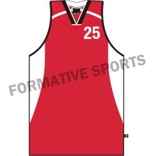 Sublimated Cut N Sew Basketball SingletsExporters in Sabadell